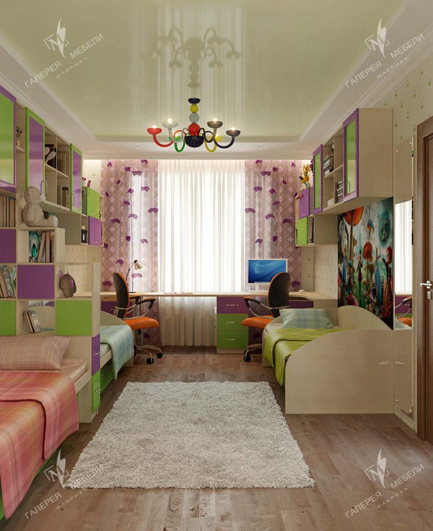 Детская комната, детская мебель для троих детей